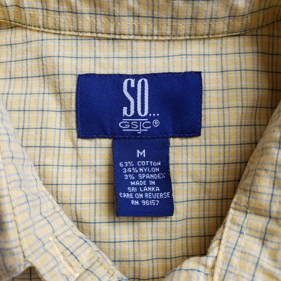 Yellow Button Down Blouse - Picture 4 of 8